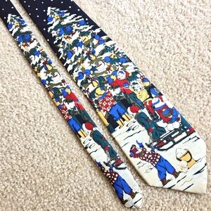 Meeting Street Tie USA Made 100% Silk Necktie Christmas Holiday Office Western